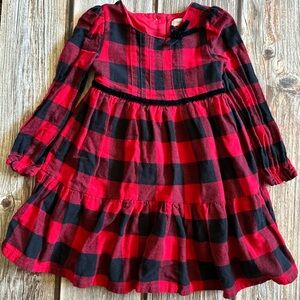 Tommy Bahama Red and Black Tiered Ruffled Sundress